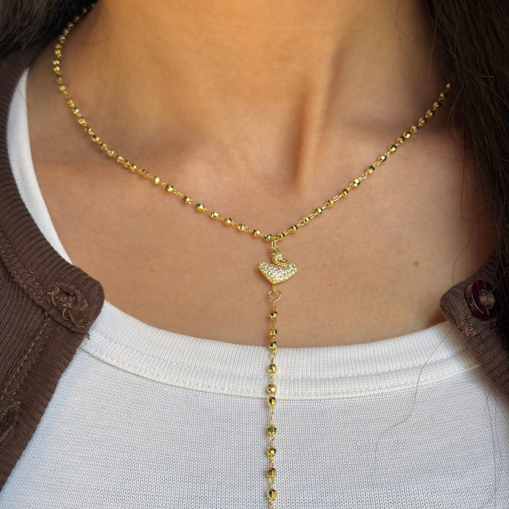 Swan Drop Necklace