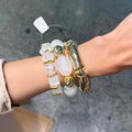 WHITE&GOLD BANGELS