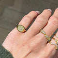 STARY CIRLCE LINKY RING