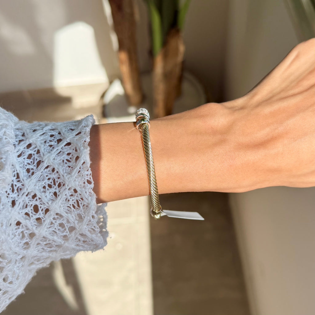 Twist & Sparkle Bangle