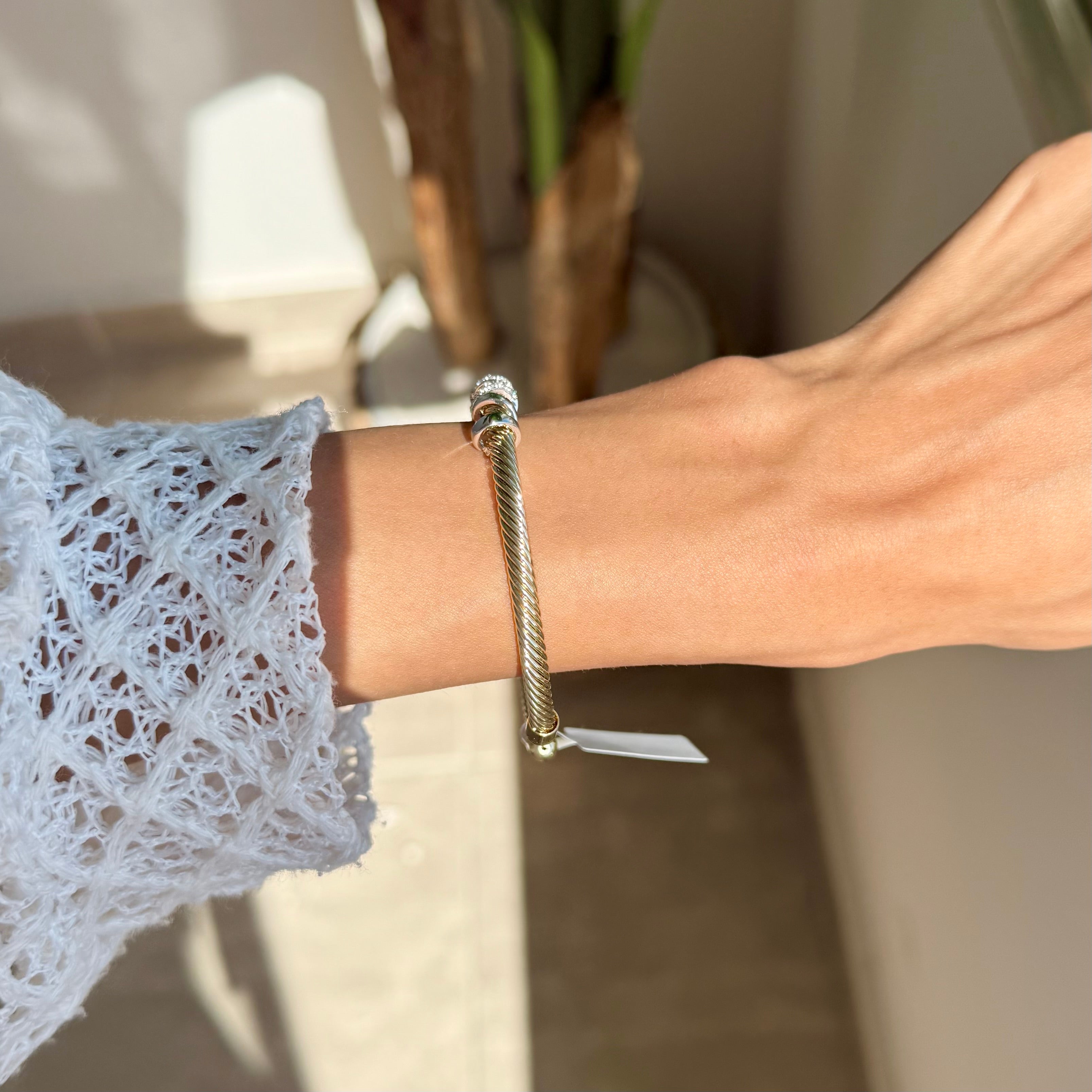 Twist & Sparkle Bangle