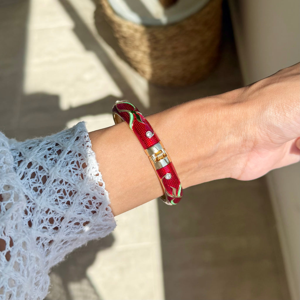 Floral bangle