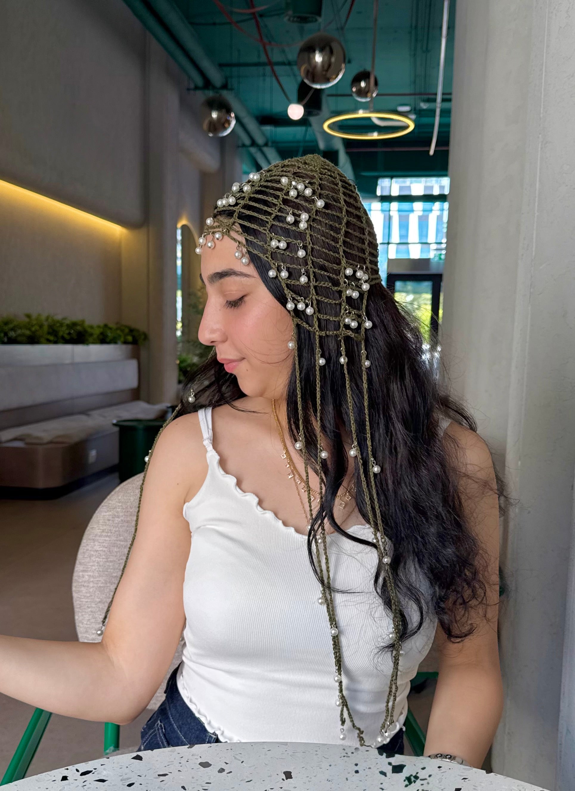 Olive Pearl Bandana