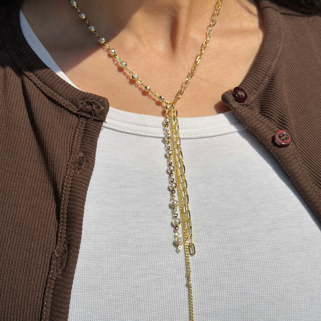 Pearly Drop Necklace