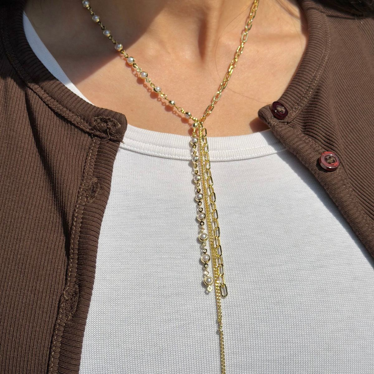 Pearly Drop Necklace