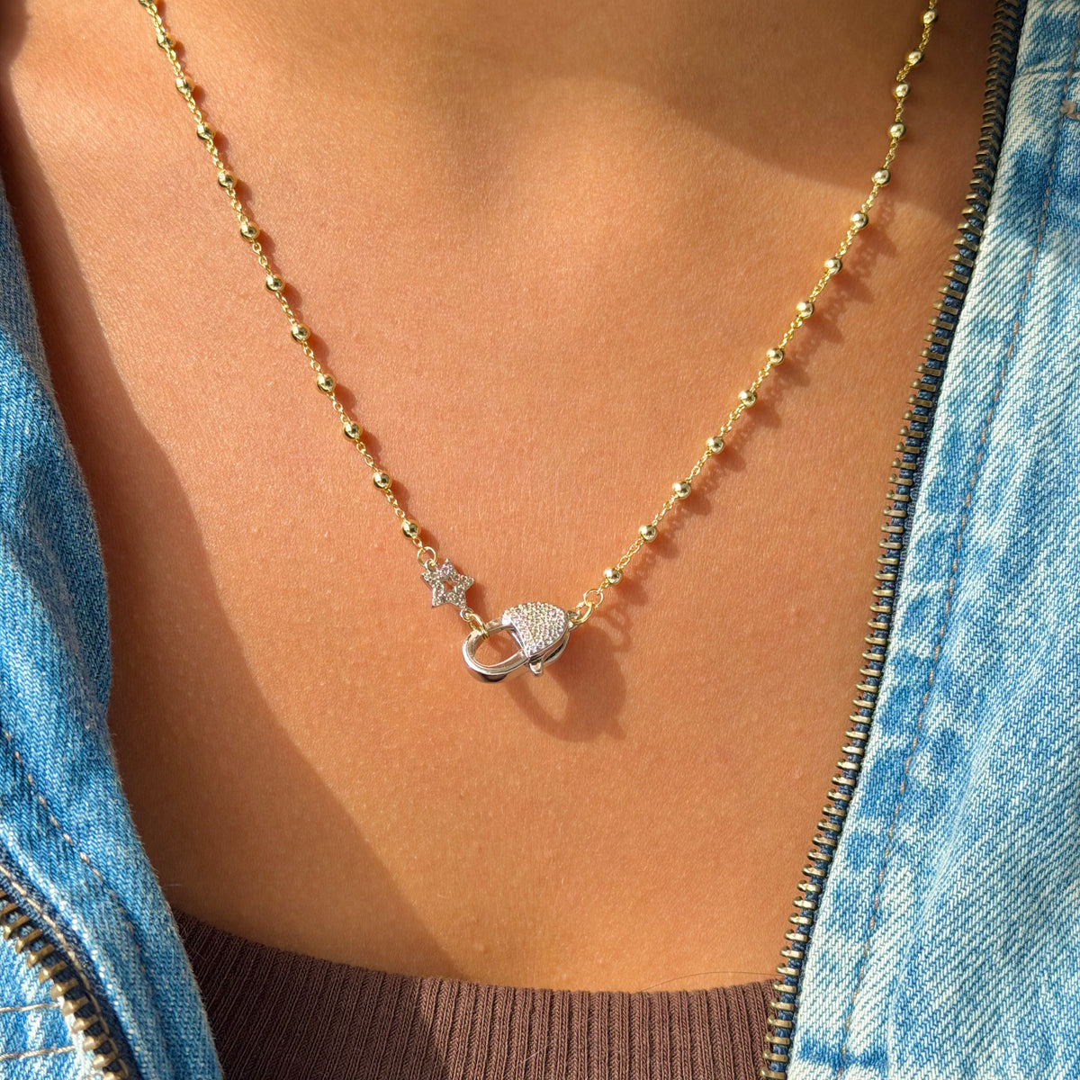 STARRY LOCK NECKLACE