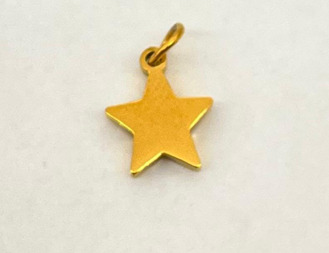 Golden star charm