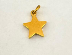 Golden star charm