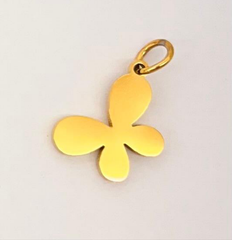 Golden butterfly charm