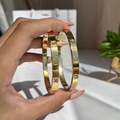 Diamond cartier bangle