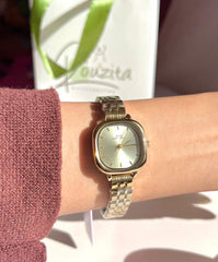 Gold square IBSO watch
