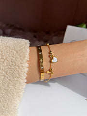 White heart bracelet