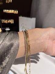 Tennis layers bracelet