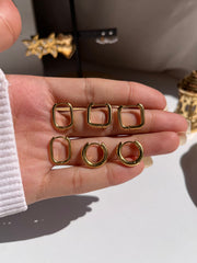 Gold small earrings