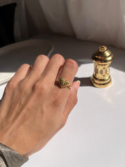 Plain heart ring