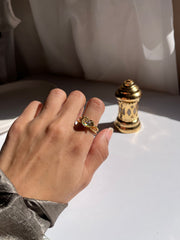 Diamond heart ring