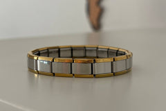 Silver mix bracelet