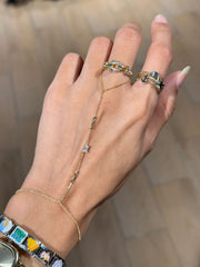 Diamond rectangular hand chain