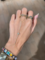 Rose hand chain