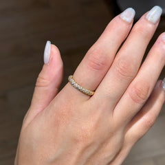 Gold diamond ring