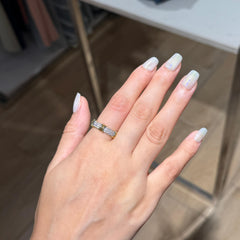 Rope diamond ring