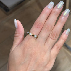 Diamond balls ring