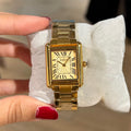 Gold square ZARA watch