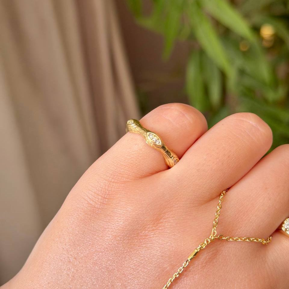 BUBBLES PINKY RING