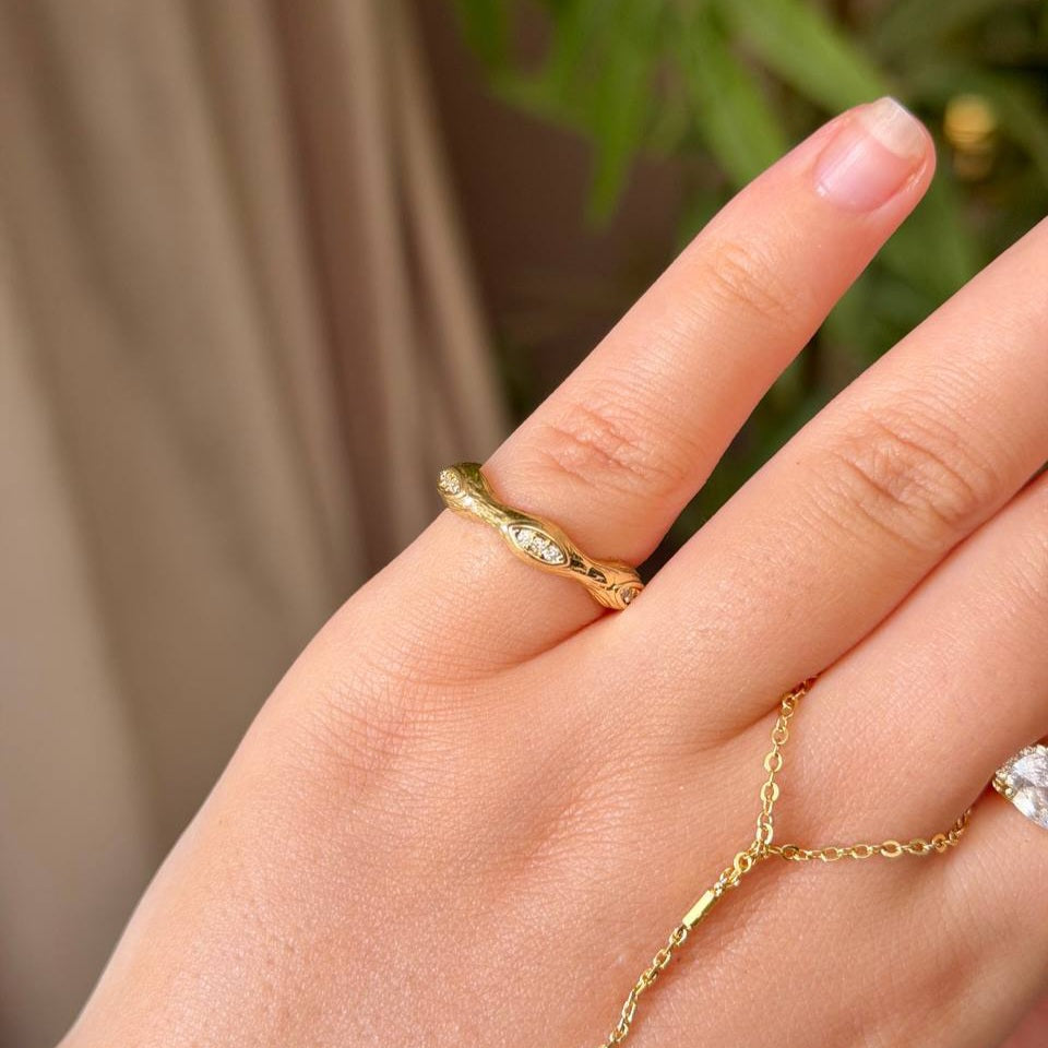 BUBBLES PINKY RING