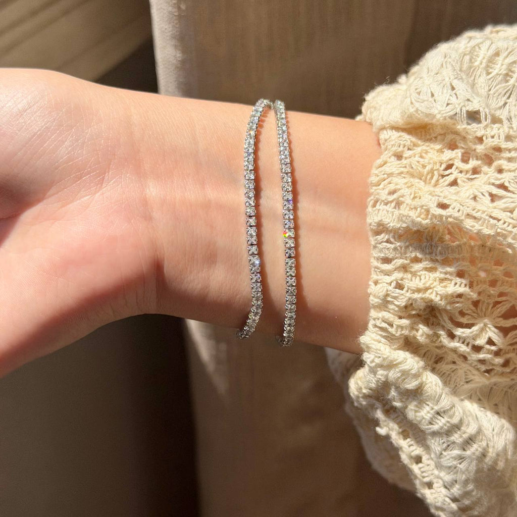 SILVER TENNIS BRACELET