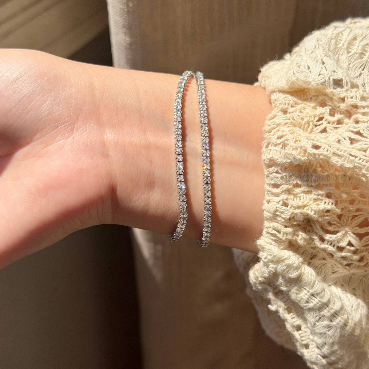 SILVER TENNIS BRACELET
