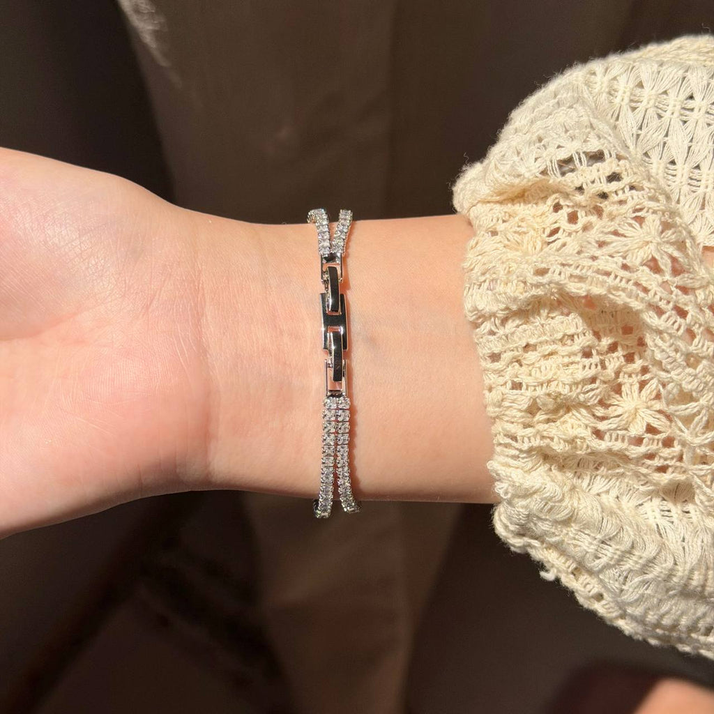 SILVER TENNIS BRACELET