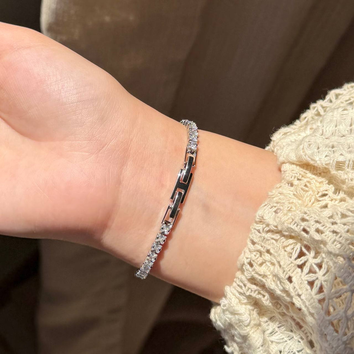 SQUARE TENNİS BRACELET