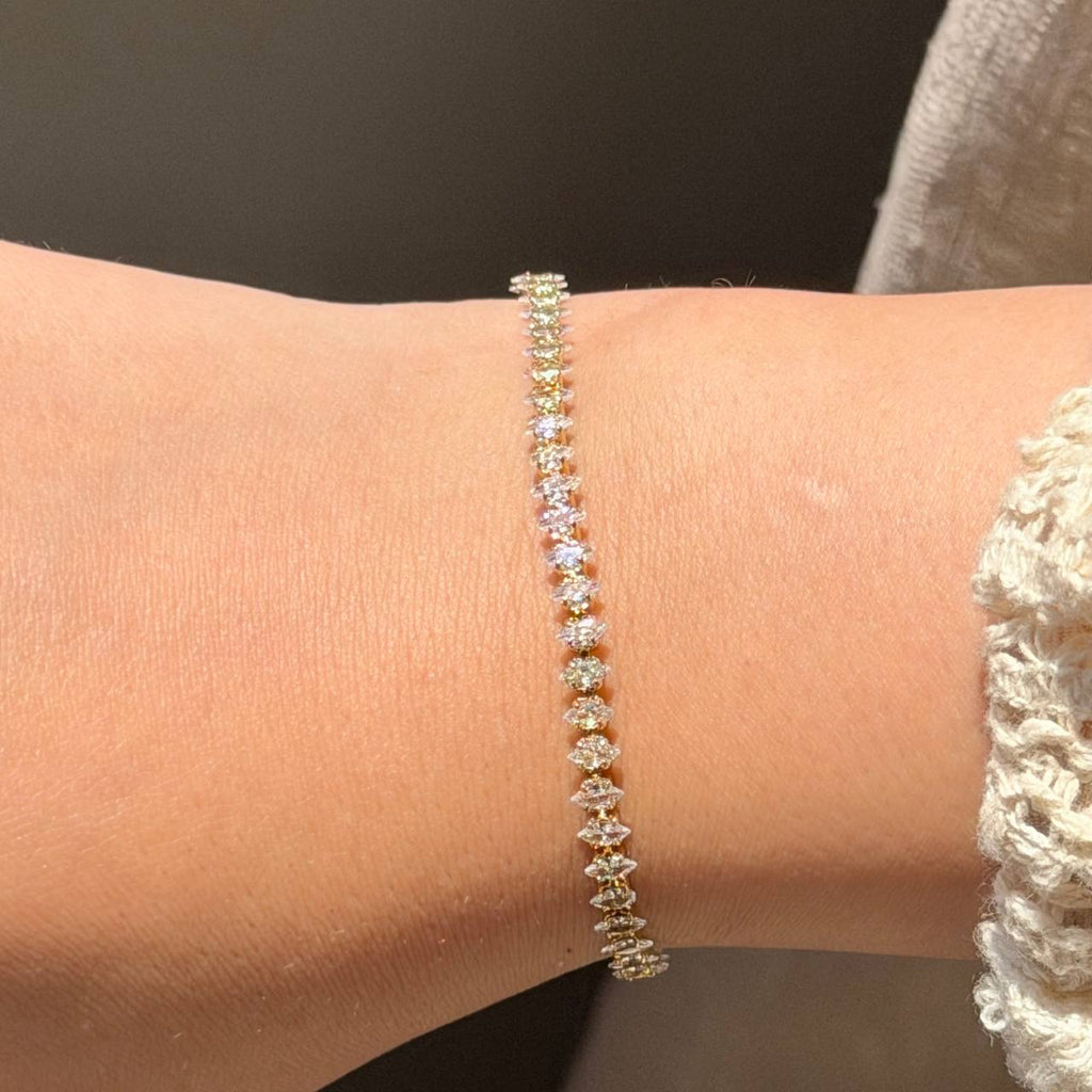 GOLD TENNIS BRACELET