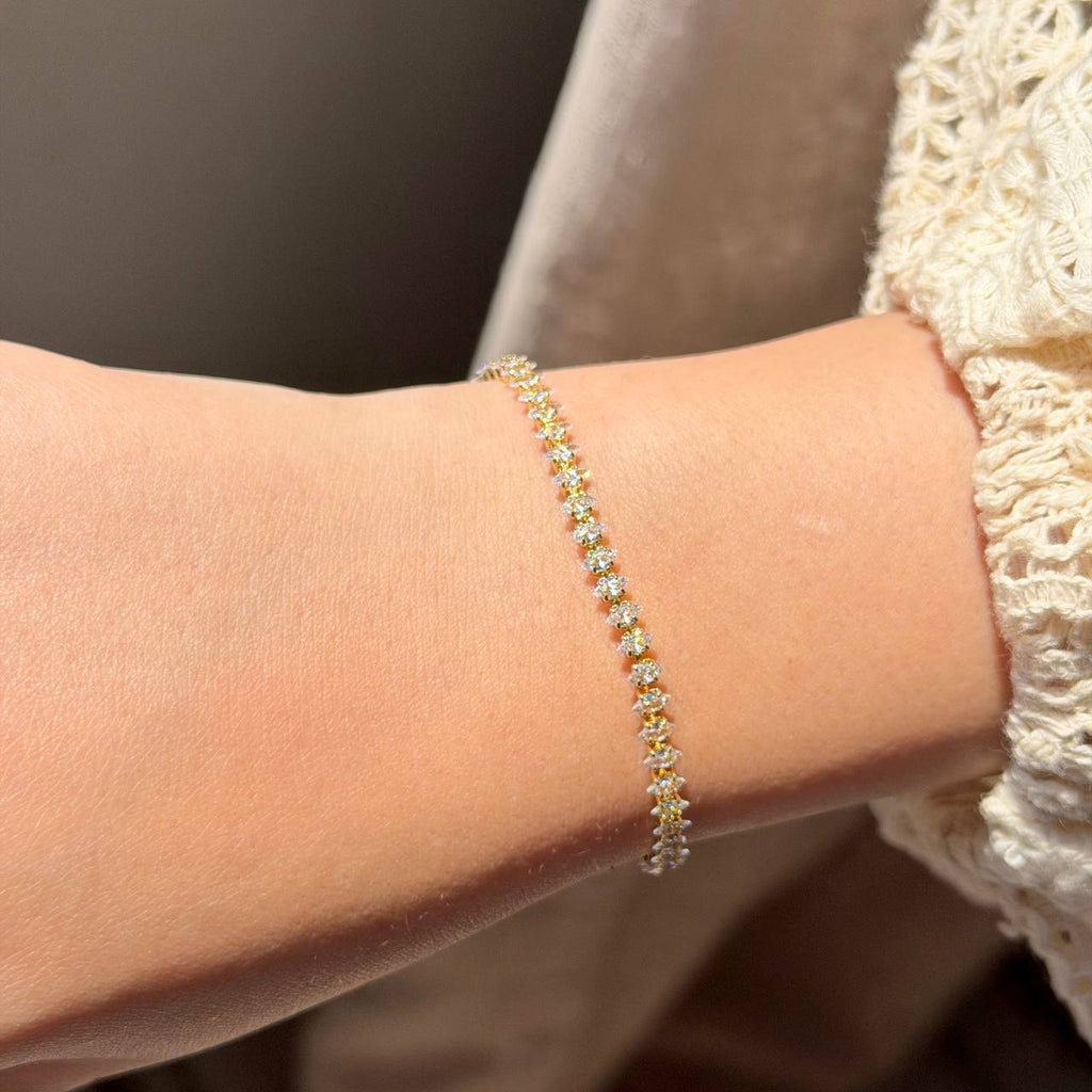 GOLD TENNIS BRACELET