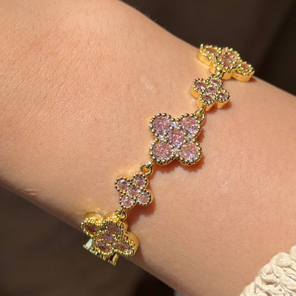 CRISTAL CLOVER BRACELET