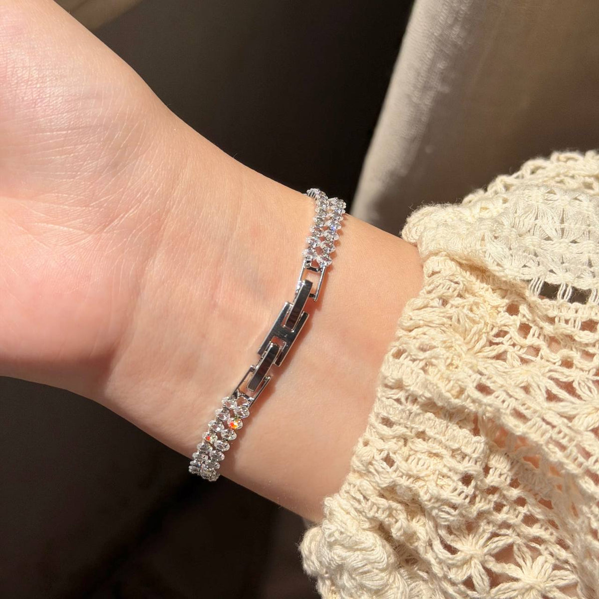 LAYERED TENNIS BRACELET