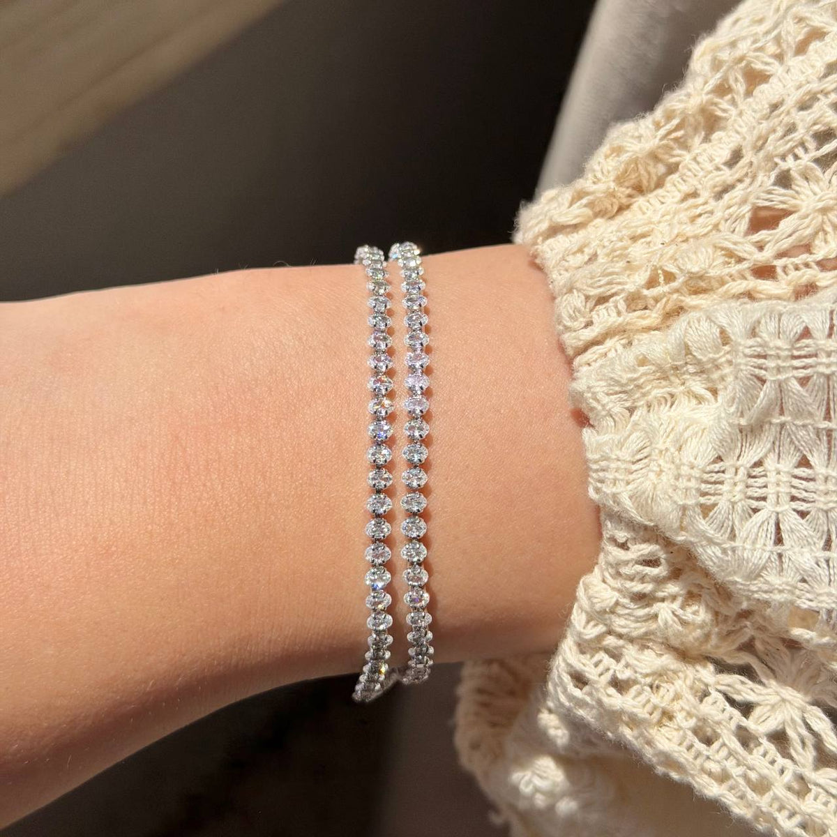 LAYERED TENNIS BRACELET