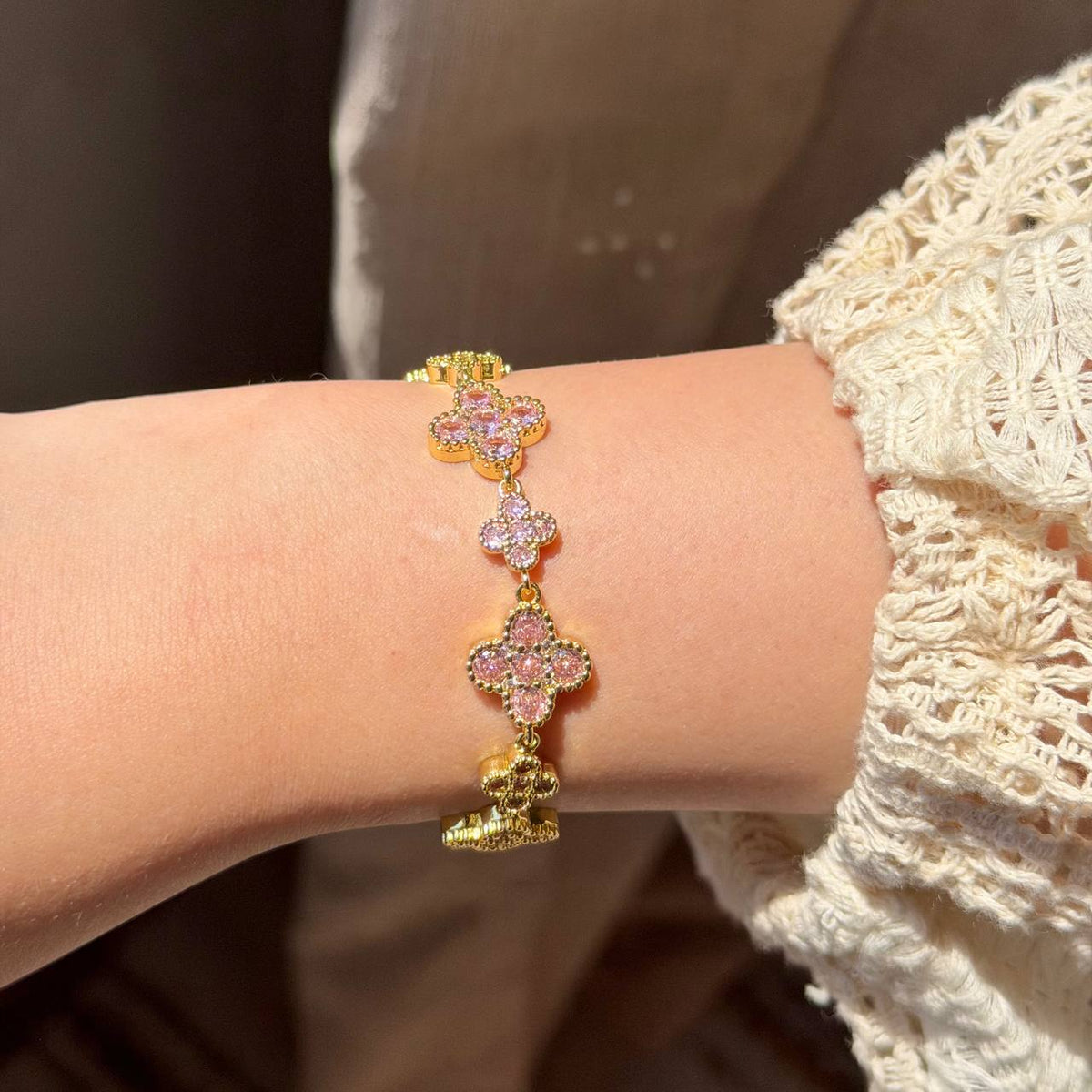 CRISTAL CLOVER BRACELET