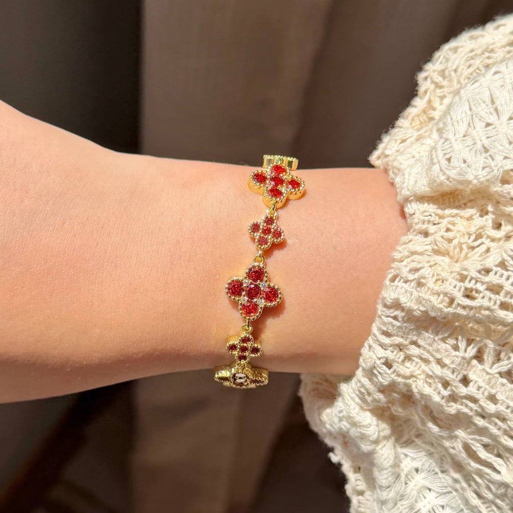 RED CLOVER BRACELET