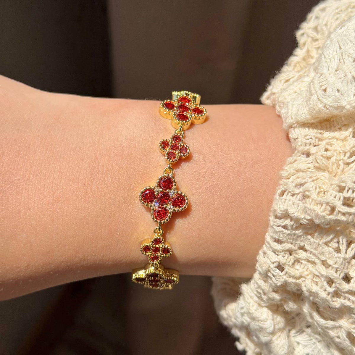 RED CLOVER BRACELET