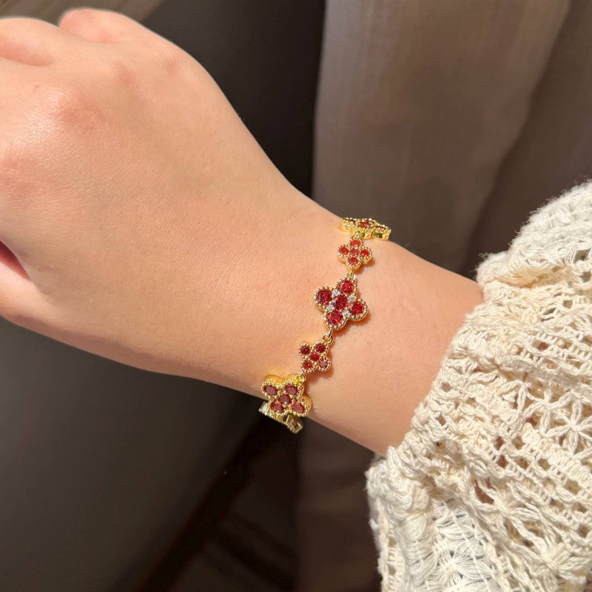 RED CLOVER BRACELET