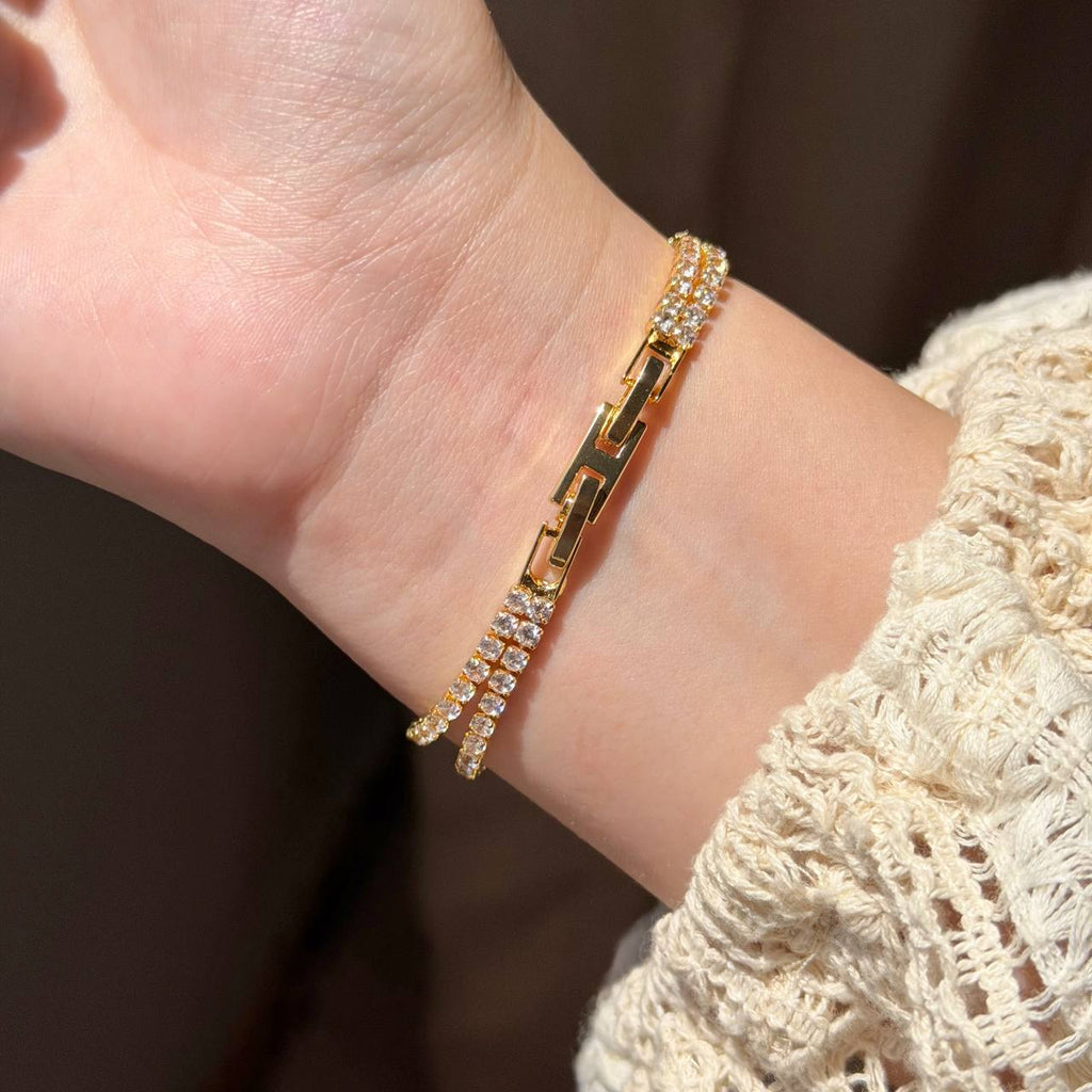 LAYERED TENNIS BRACELET