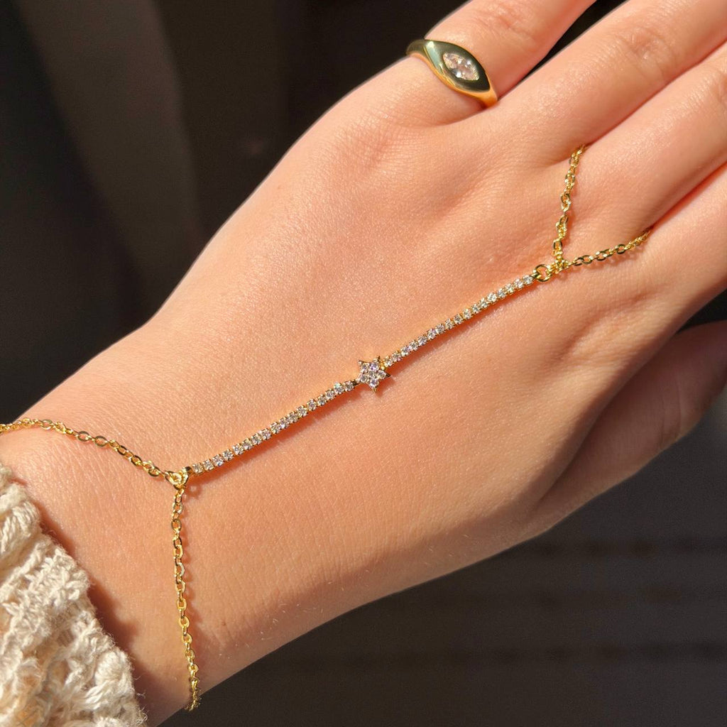 DIAMOND STAR HAND CHAIN
