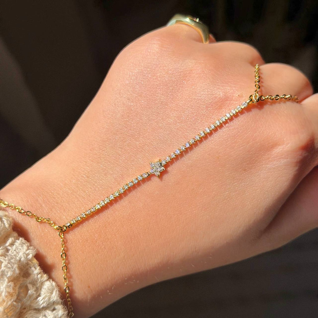 DIAMOND STAR HAND CHAIN