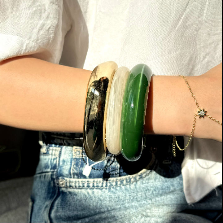 Stacked set bangles