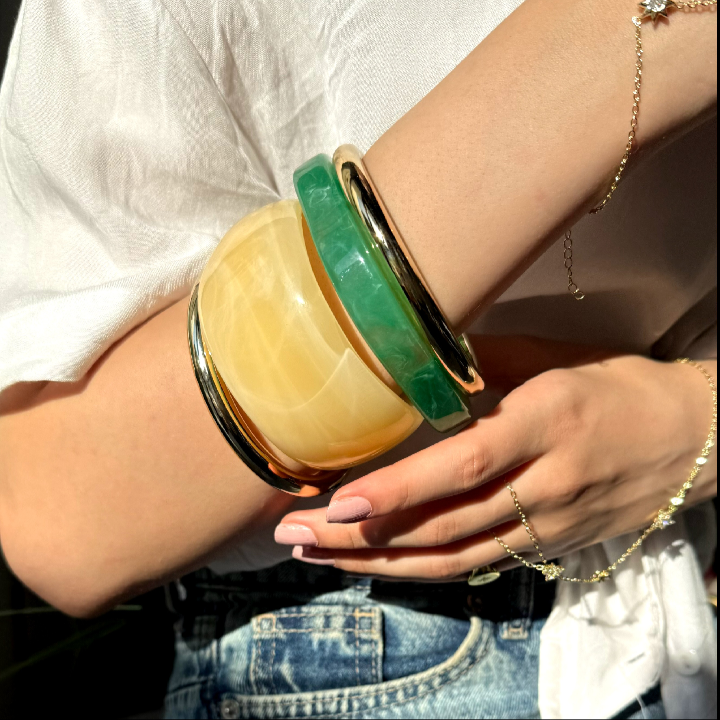 Statement set bangles