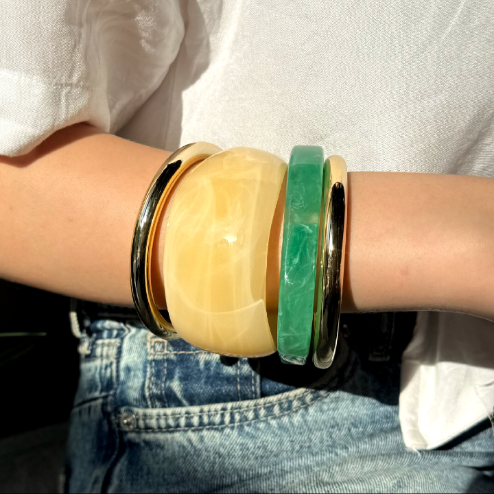 Statement set bangles