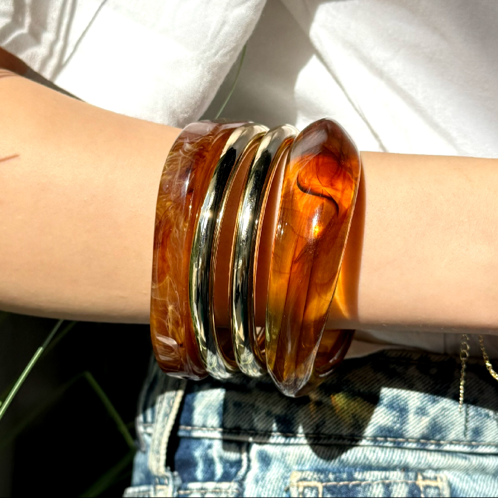 Daily glow set bangles