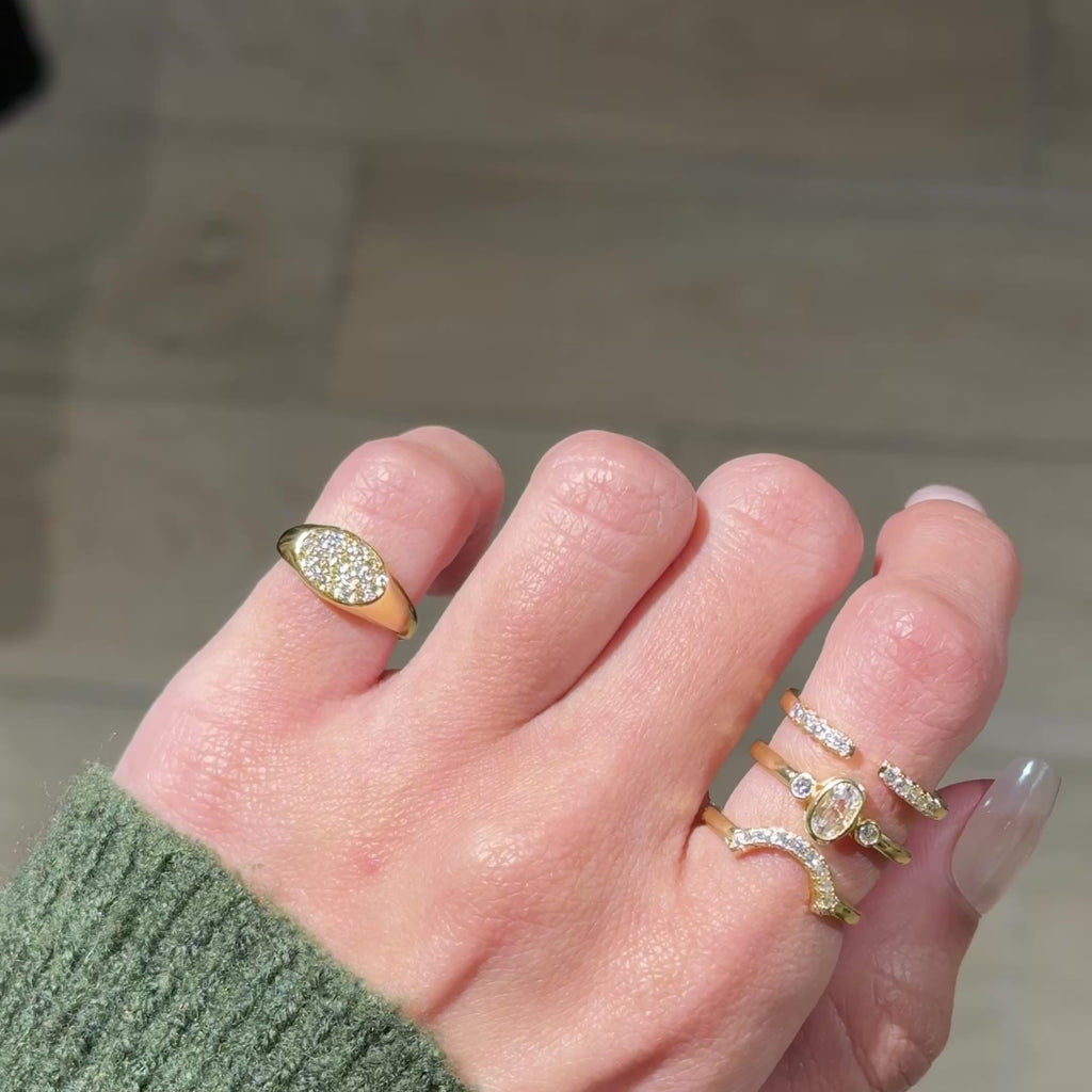 STARY PINKY RING